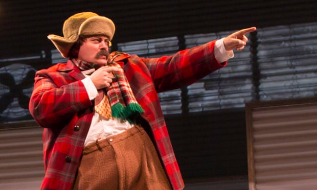 Nick Offerman as Ignatius J Reilly in the Huntington theatre company ‘s 2015 production of A Confederacy of Dunces