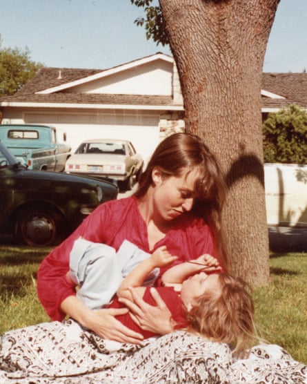 Lisa with her mother, Chrisann Brennan, in Saratoga, 1981
