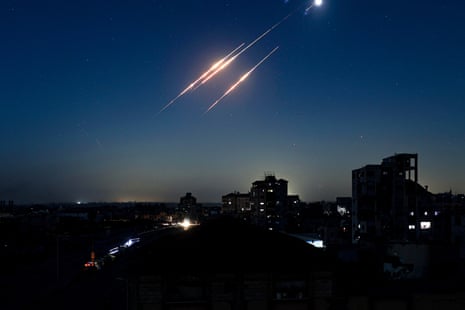 missiles in the sky