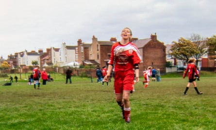 Rosey Christoffersen, a promising footballer, pictured on the field at 15. She died at 18 after her lungs collapsed. Her family believes it was due to vaping