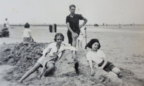 Eva Schloss, left, Heinz, and their friend Kitty. As their worlds shrank to a few rooms, the siblings’ already close relationship became intense.
