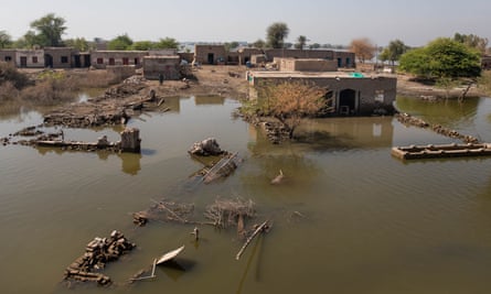 Flooding in Khairpur Nathan Shah, Pakistan this October