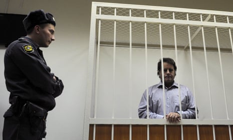 Peter Willcox in court in St Petersburg in November 2013 after Russia seized 30 crew members of the Arctic Sunrise in the Barents Sea. 