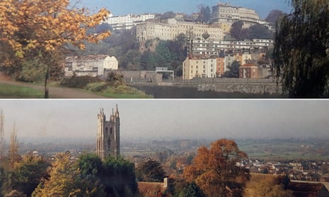 Two postcards with views of Bristol