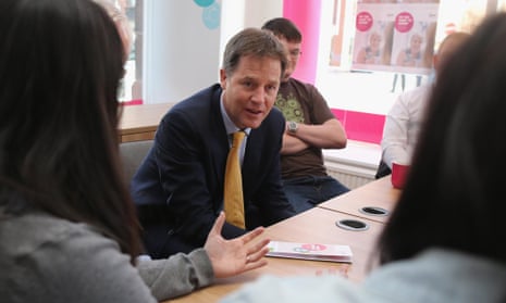 Nick Clegg, deputy prime minister, visits the Scottish Association for Mental Health