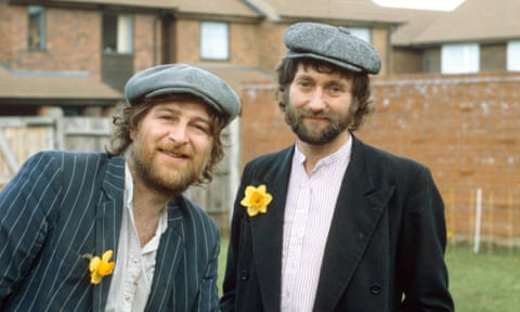 Charles Hodges, left, with David Peacock in 1983.