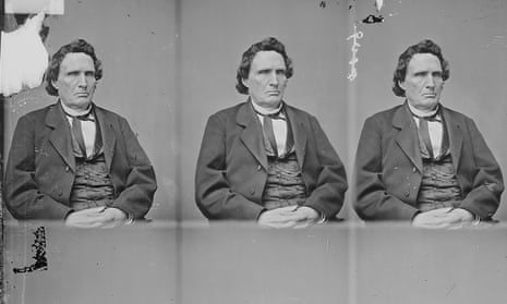 A half-ength seated portrait of Thaddeus Stevens, 1863, held in the National Archives.