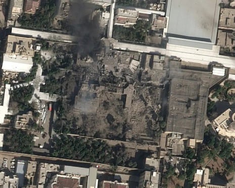 Satellite image of Iranian supreme leader Ali Khamenei's compound