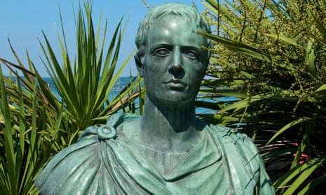 Bust of Catullus in a garden
