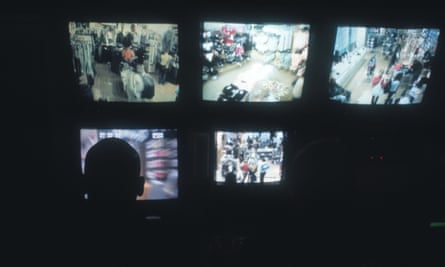 Screens show views of Oxford street
