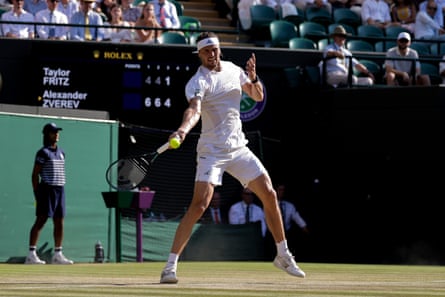 Alexander Zverev plays a shot