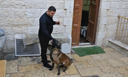 Shaadi Muqtasen with his dog