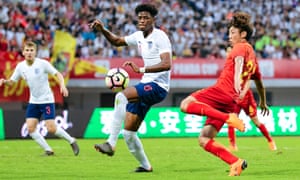 Jonathan Panzo, centre, of England U19 National Team during the 2018 Panda Cup International Youth Football Tournament match against China