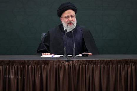 Iranian president Ebrahim Raisi will meet Turkish president Recep Tayyip Erdoğan on Wednesday. Raisi’s trip to Ankara has twice been delayed. Raisi is pictured speaking at the Gaza conference held in Tehran, Iran on 14 January, 2024.