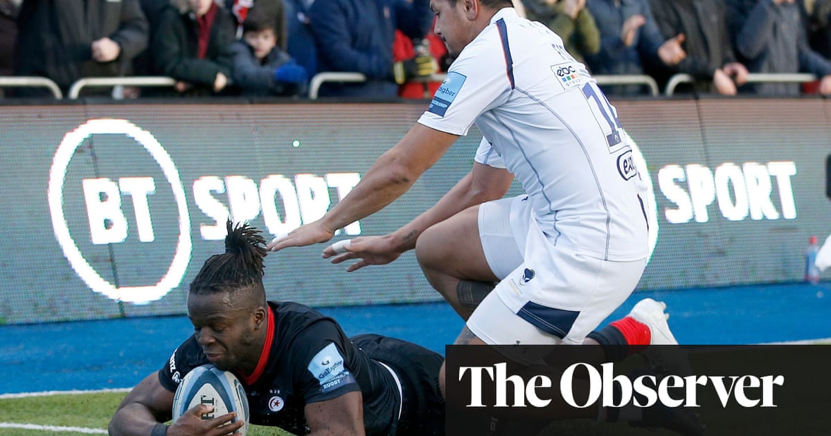 Rotimi Segun’s double helps rampant Saracens brush aside Worcester