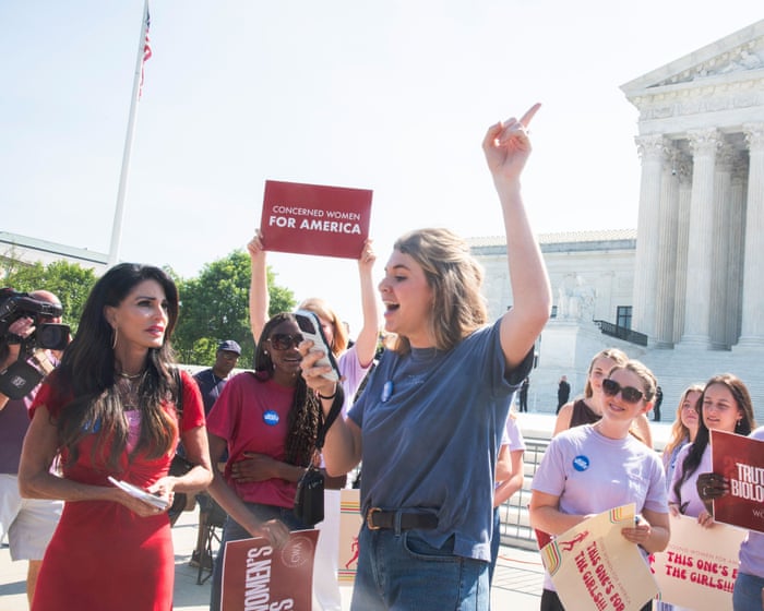 Rightwing gen Z women are celebrating the anti-trans supreme court ruling | Kelsy Burke and Katie Gaddini