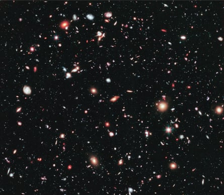 There are more than 5,000 galaxies in this Hubble image, from the book