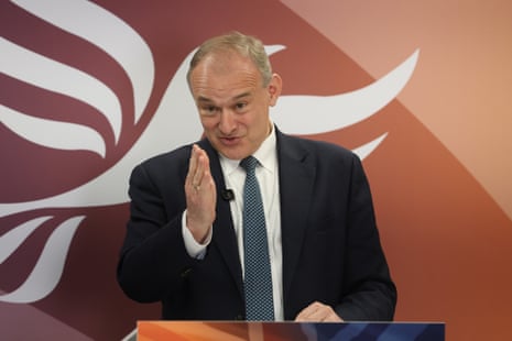 Ed Davey earlier this month in London