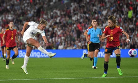Georgia Stanway lets fly to complete England’s turnaround in the Euro 2022 quarter-final against Spain.