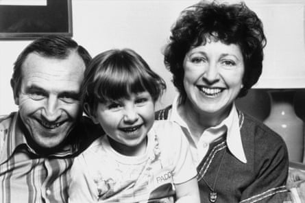Rossiter with his family.