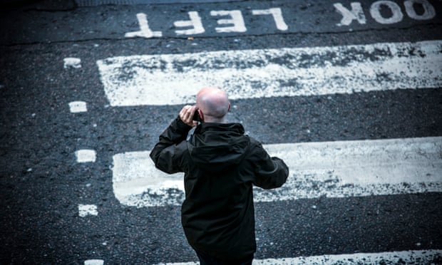 Man using a mobile phone