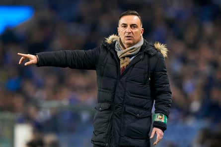 Carvalhal on the touchline at the match against Porto.