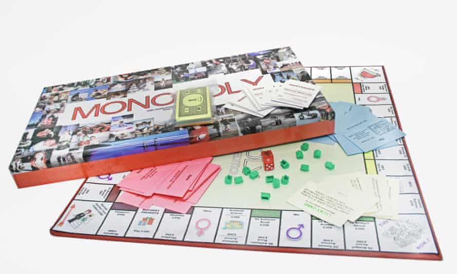 A handmade full Monopoly20th Wedding Anniversary