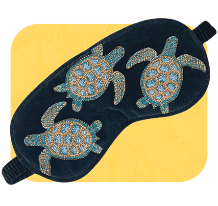 Elizabeth Scarlett turtle conservation eye mask