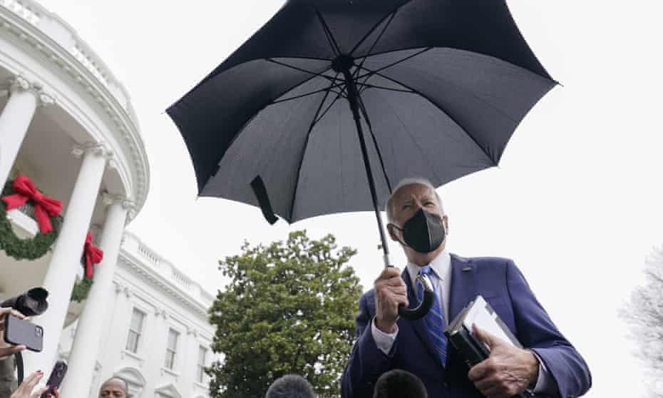 Joe Biden says US Covid surge should be 'a source of concern but not panic' | Coronavirus | The Guardian