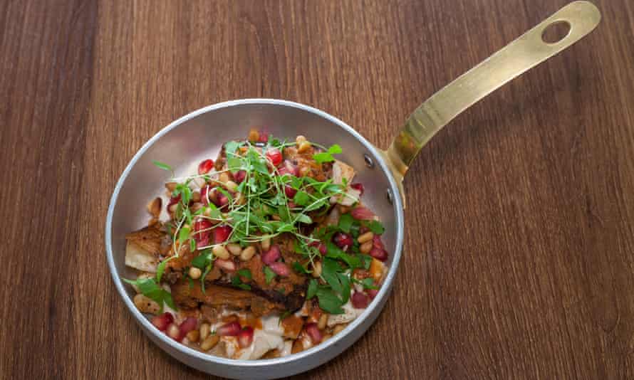 ‘Creeps in quietly then slaps you around the face’: grilled chicken thighs, bulgur wheat.