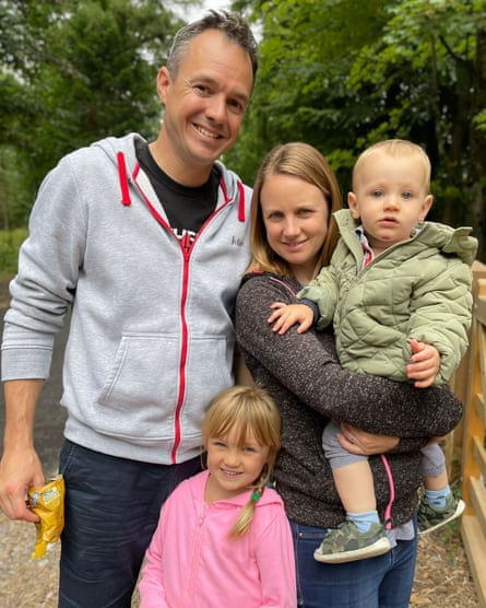 Louisa Dunbar with husband Stephen and their two children, Isabelle, six and William, two.