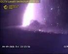 Volcanic eruption in Indonesia causes widespread travel disruption – video