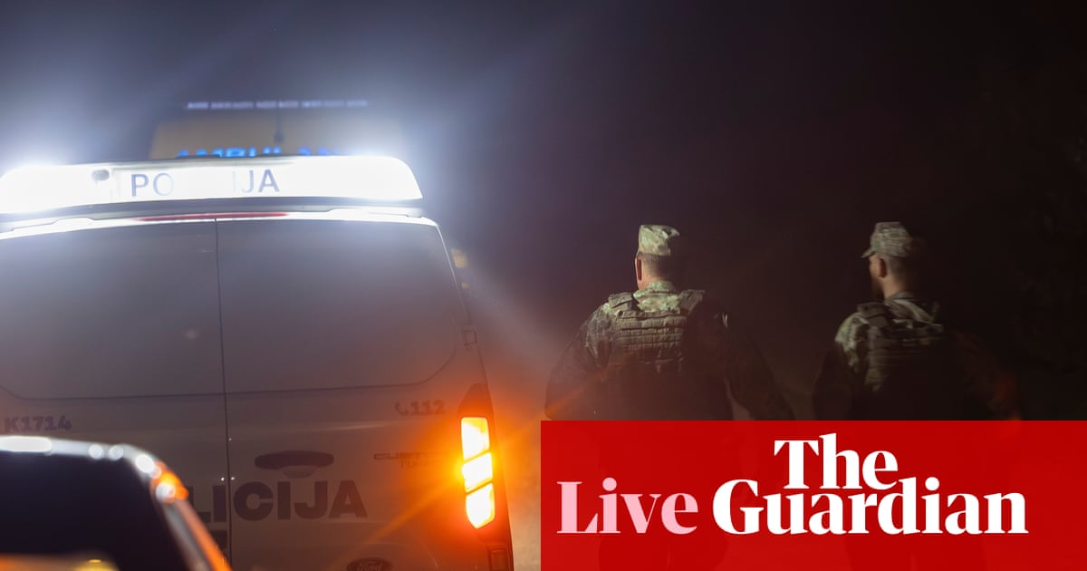 Lithuania briefs EU allies after drone shot down by Nato jets overnight – Europe live
