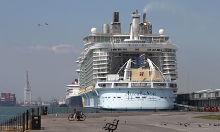 The Royal Caribbean cruise ship Allure of the Seas