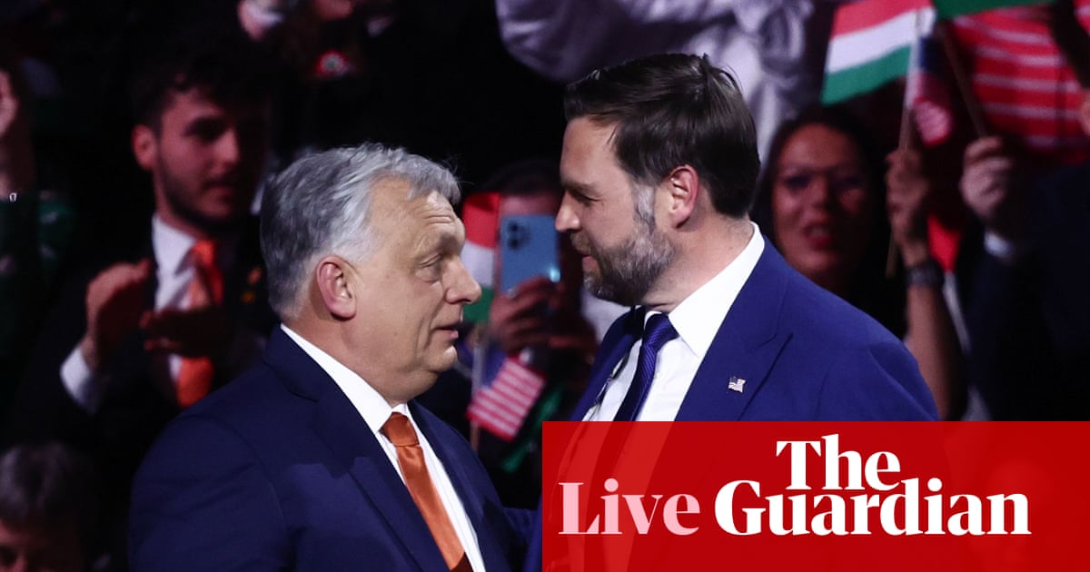 Vance ‘sad Orbán lost’ but says US will work with new Magyar government in Hungary – Europe live