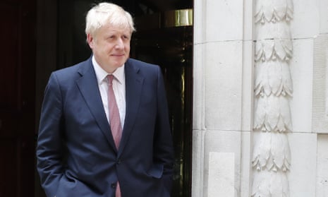 Boris Johnson leaves the BBC after giving his first interview of the leadership campaign