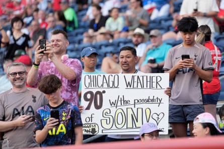 Fans at the game between Chicago Fire and LAFC
