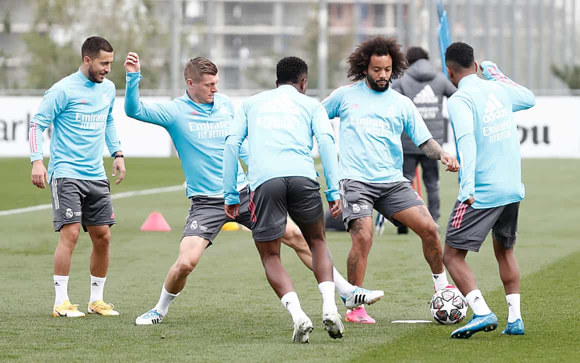 Marcelo and co get ready for Chelsea.