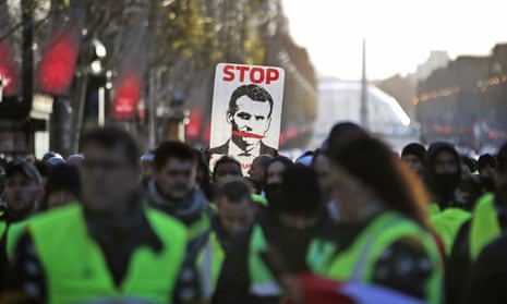 A gilets jaunes demonstration in Paris last week.
