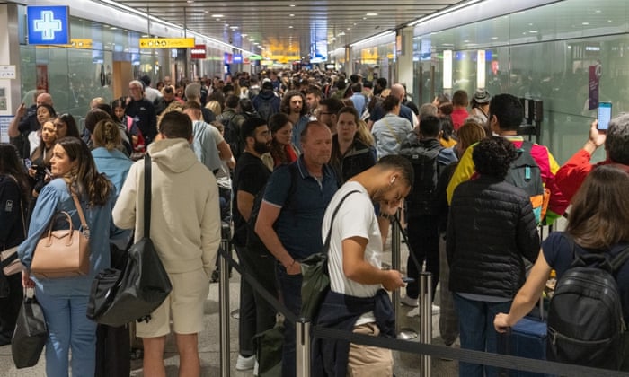 A portion of the runway at a UK airport "lifted" due to the high temperatures.
