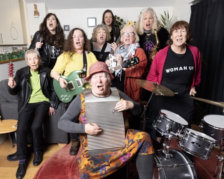 Viv Peto and her punk band.