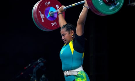 Eileen Cikamatana makes history with weightlifting gold for Australia ...
