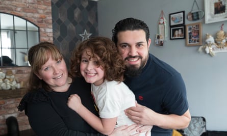 Hayley and Elvin Cartagena with their son Benjamin. Elvin, from Honduras, would not be able to live permanently with his family under the proposed new visa rules.