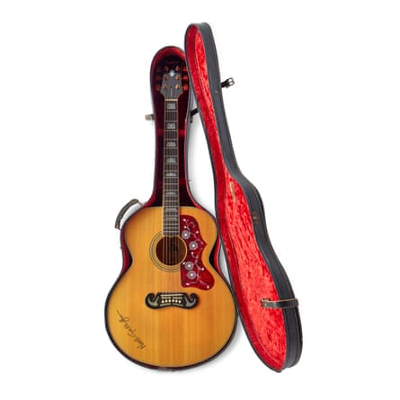 The guitar in a guitar case