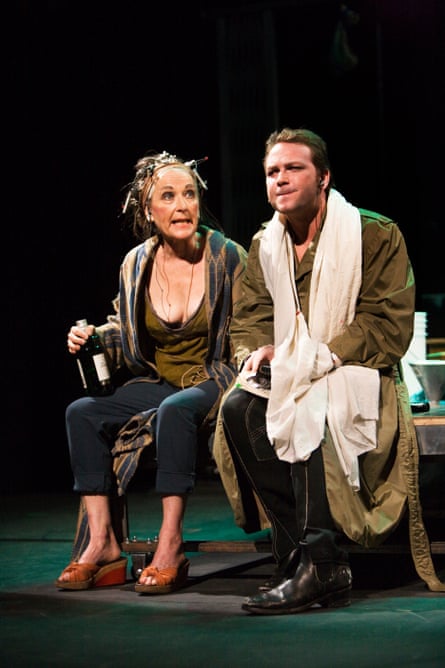 Ellen Mills and Ari Fliakos in Vieux Carré by the Wooster Group at the Edinburgh international festival in 2010.
