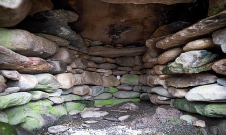 Inside the shieling.