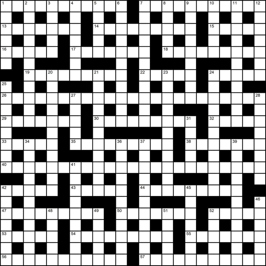 Print out and complete the Observer giant Christmas crossword