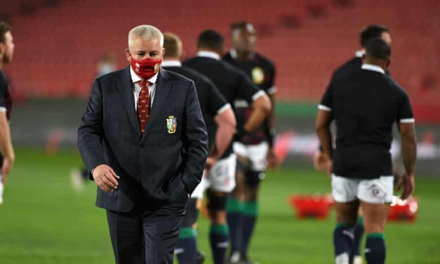 Warren Gatland au match des Sharks contre les Lions le 7 juillet