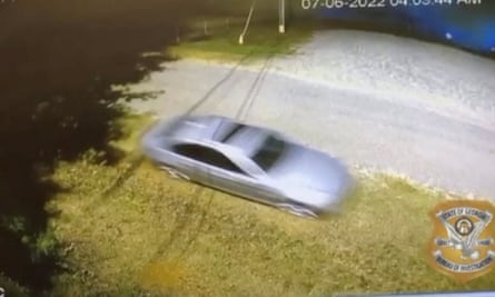 A car is captured on surveillance video leaving the scene of the explosion.