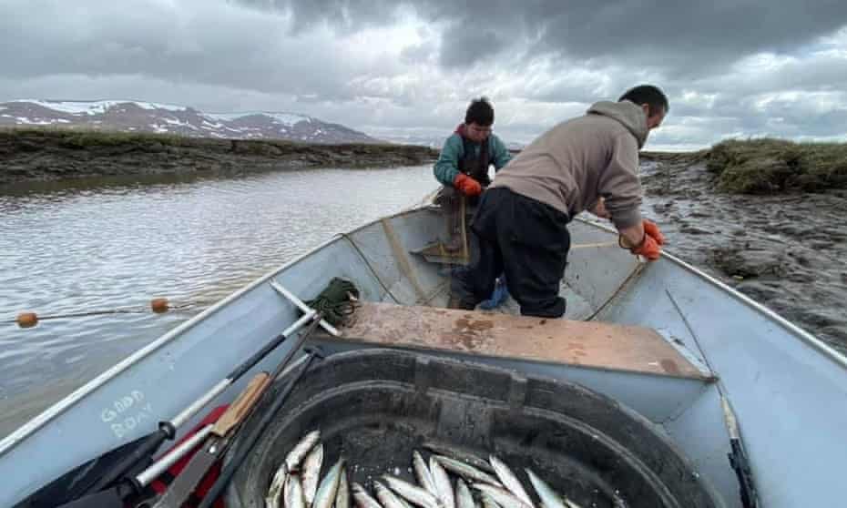 Lisa Charles’s family on a fishing trip.